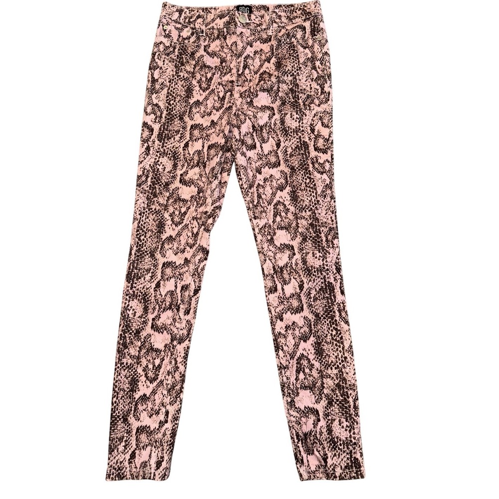 Snake Print Pink BDG Twig High-Rise Skinny Jeans Women Size 27 Urban Outfitters